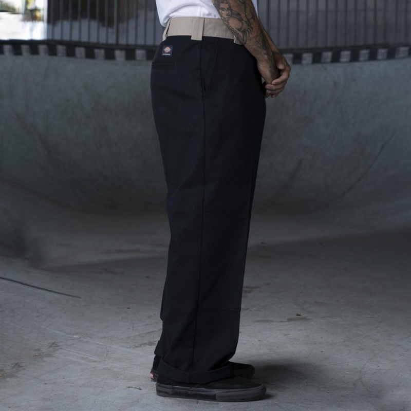 Black Dickies Ronnie Sandoval Loose Fit Double Knee Men's Pants | 738-UYJIVZ