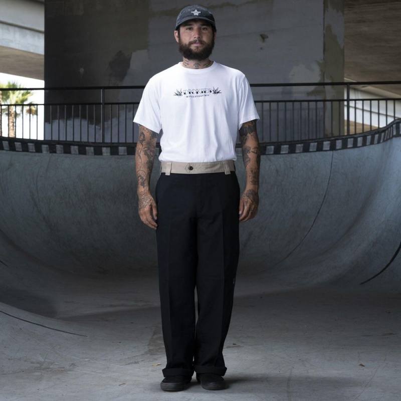 Black Dickies Ronnie Sandoval Loose Fit Double Knee Men's Pants | 738-UYJIVZ