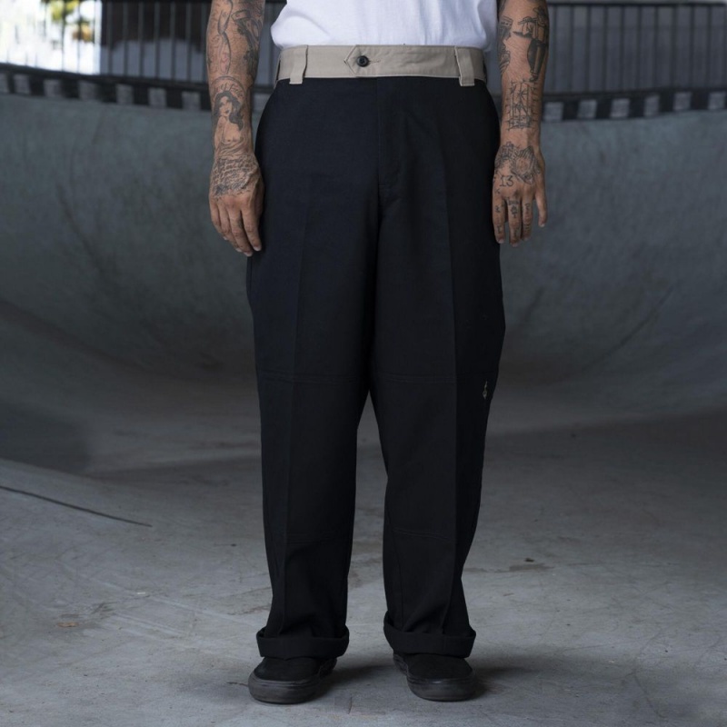 Black Dickies Ronnie Sandoval Loose Fit Double Knee Men\'s Pants | 738-UYJIVZ