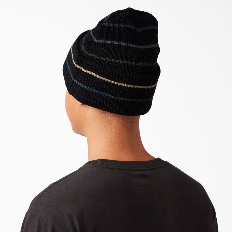 Black Dickies Skateboarding Cuffed Women's Beanie | 429-GXPJNO