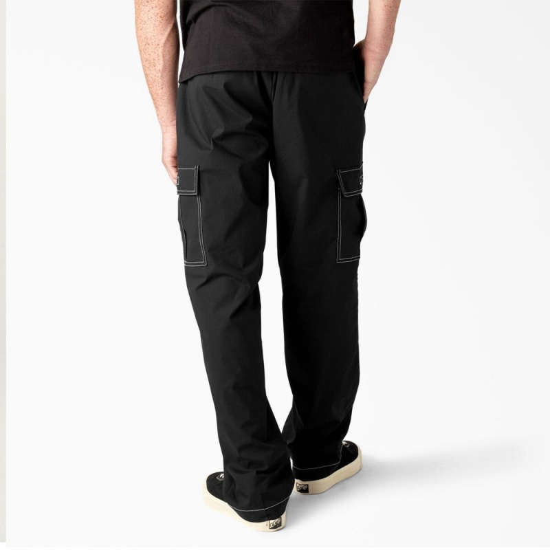 Black Dickies Skateboarding Loose Fit Men's Cargo Pants | 594-ELKCXD