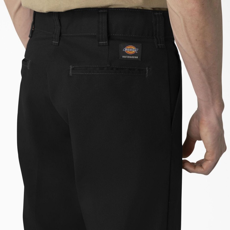 Black Dickies Skateboarding Regular Fit Double Knee Men's Pants | 846-BGTNPD