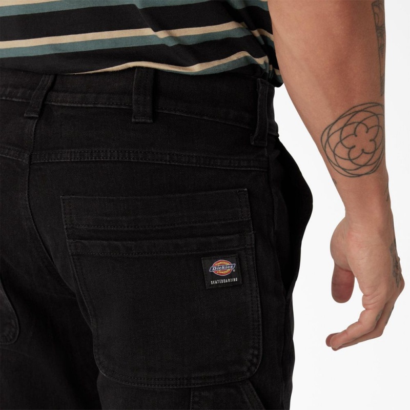 Black Dickies Skateboarding Regular Fit Utility Men's Jeans | 650-NULBCD