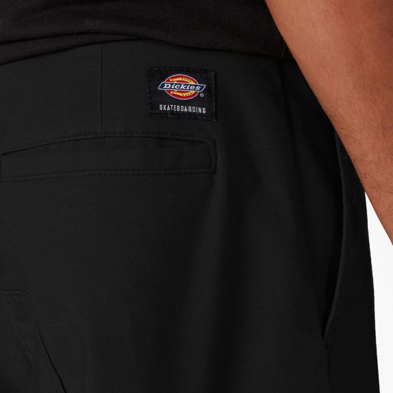 Black Dickies Skateboarding Regular Fit Cargo Men's Shorts | 985-QANSUG