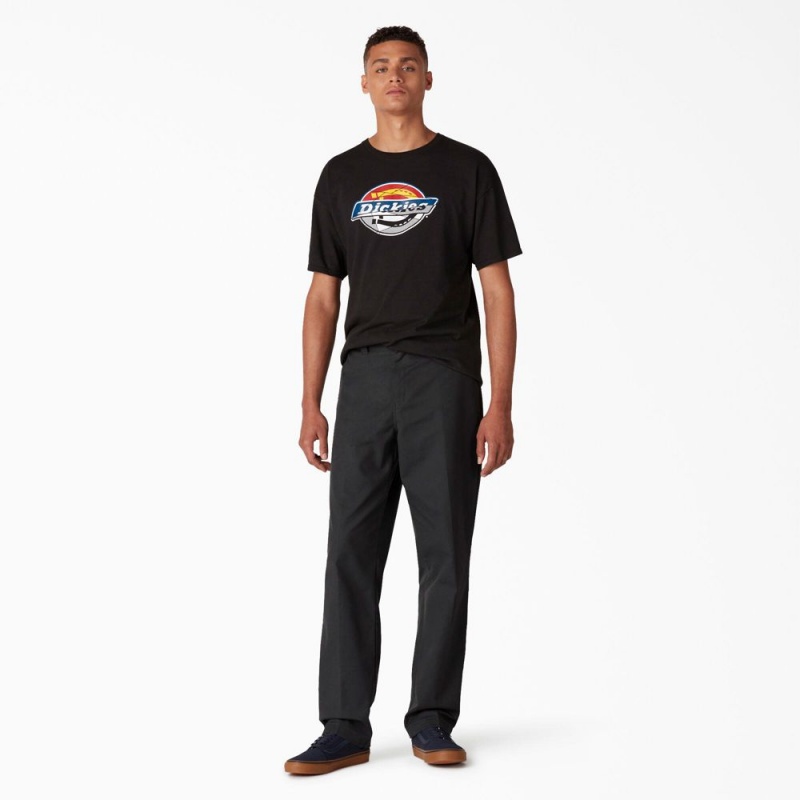 Black Dickies Skateboarding Slim Fit Men's Pants | 102-PQWGSB