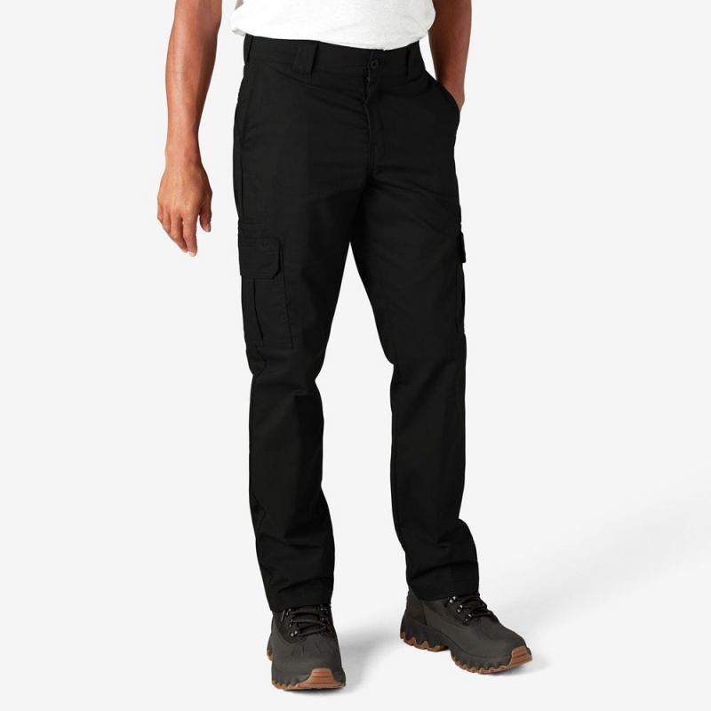 Black Dickies Slim Fit Men's Cargo Pants | 907-XZPLFA