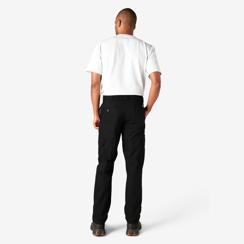 Black Dickies Slim Fit Men's Cargo Pants | 907-XZPLFA