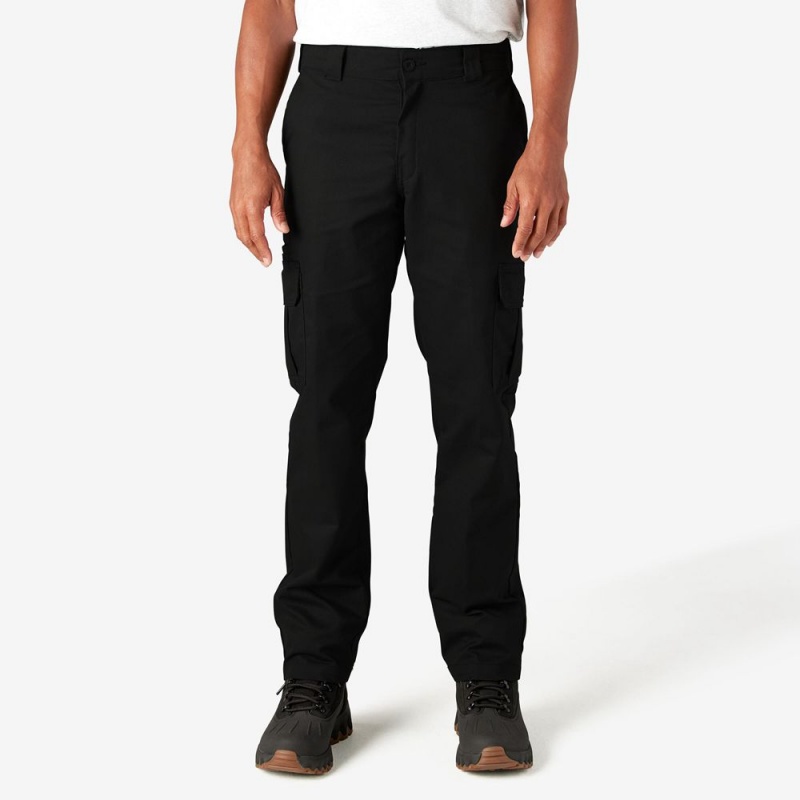 Black Dickies Slim Fit Men\'s Cargo Pants | 907-XZPLFA