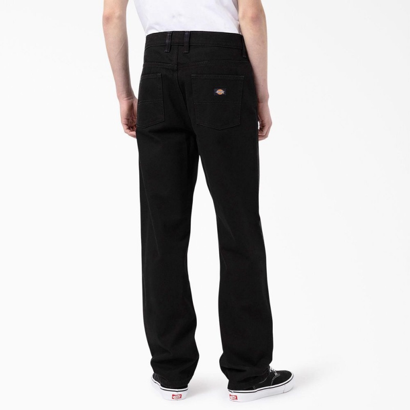 Black Dickies Thomasville Loose Fit Men's Jeans | 268-VMQNPS