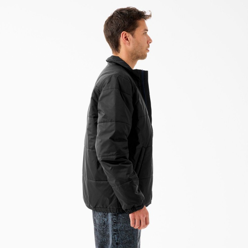 Black Dickies Tom Knox Puffer Men's Jacket | 035-WKLUDB