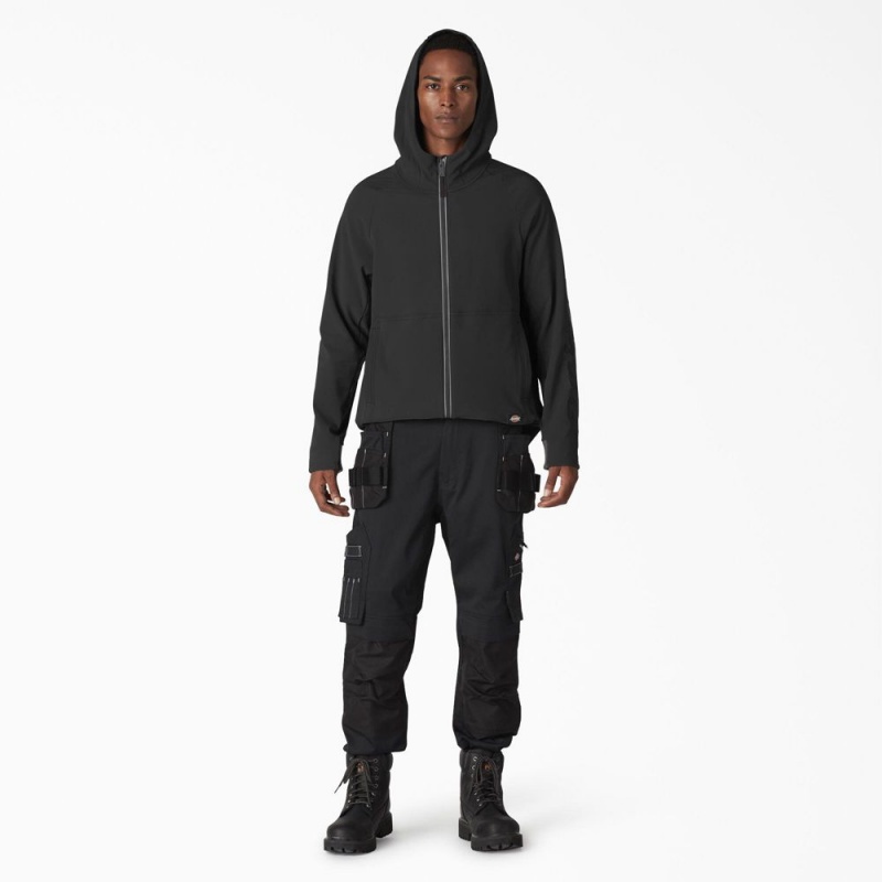 Black Dickies Ultimate ProTect Zip Men's Hoodie | 307-VDKACM