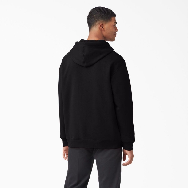 Black Dickies Uniontown Men's Hoodie | 619-BMYUQV