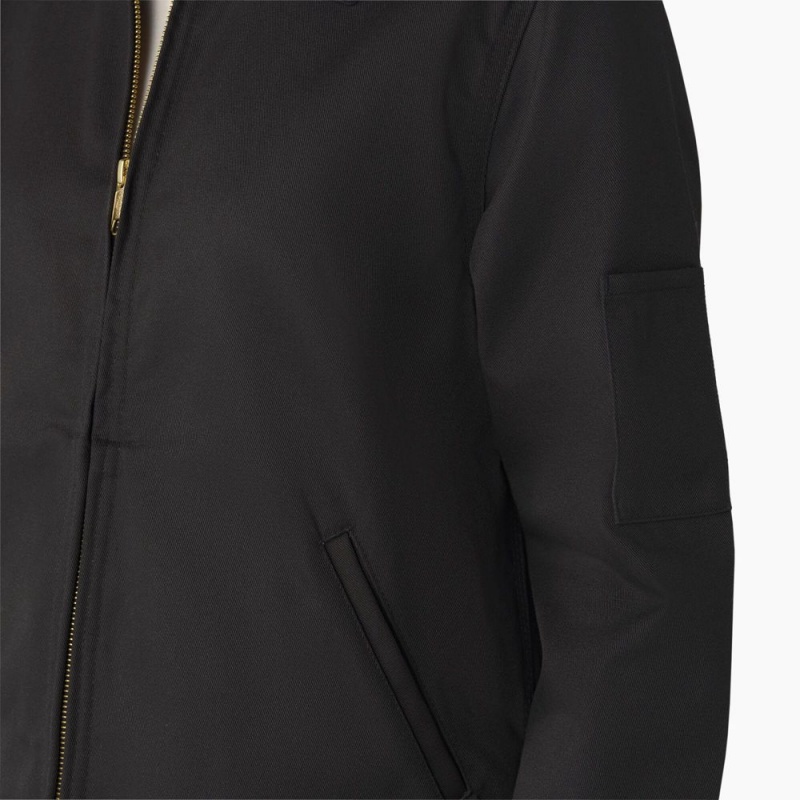 Black Dickies Unlined Eisenhower Women's Jacket | 862-MYKXSA