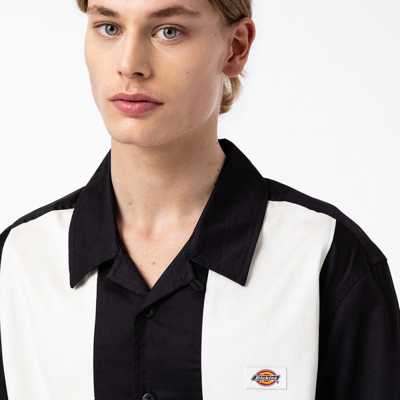 Black Dickies Westover Long Sleeve Men's Shirt | 062-JTZUOK