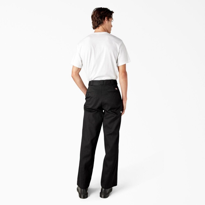 Black Dickies Wichita Embroidered Double Knee Men's Pants | 046-SWRNGZ