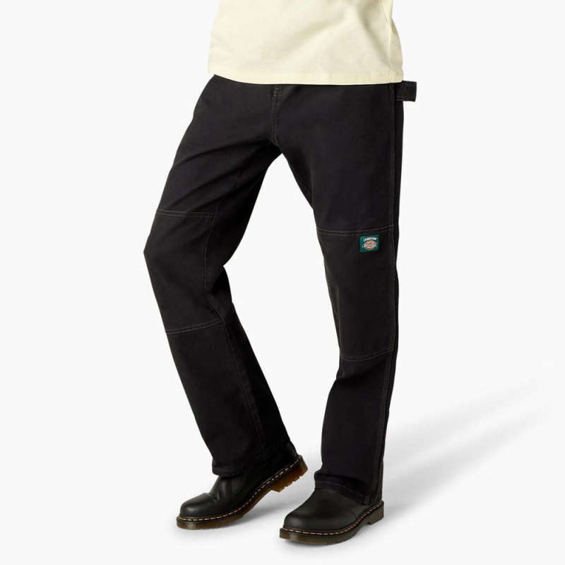 Black Dickies x Jameson Double Knee Men's Pants | 512-XYIGCM