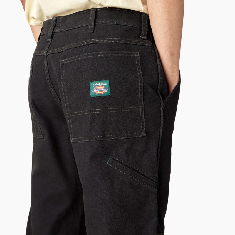 Black Dickies x Jameson Double Knee Men's Pants | 512-XYIGCM