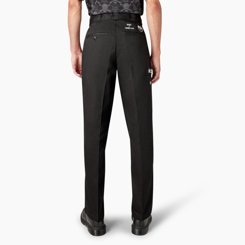 Black Dickies x Lurking Class Regular Fit Double Knee Men's Pants | 854-ORDKVA