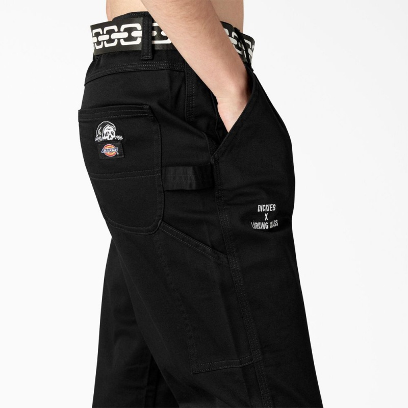 Black Dickies x Lurking Class Relaxed Fit Women's Pants | 581-NAETLM