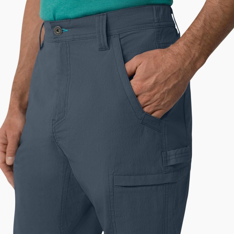 Blue Dickies Cooling Regular Fit Ripstop Men's Cargo Pants | 594-XYGVEF