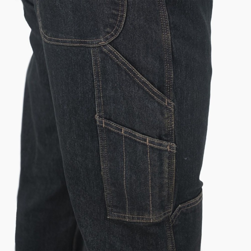 Blue Dickies FLEX DuraTech Relaxed Fit Men's Jeans | 640-PBUTRD