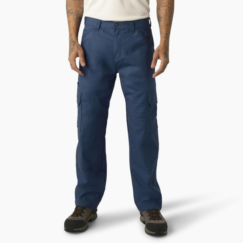 Blue Dickies FLEX DuraTech Relaxed Fit Ripstop Men\'s Cargo Pants | 850-NSIGUT