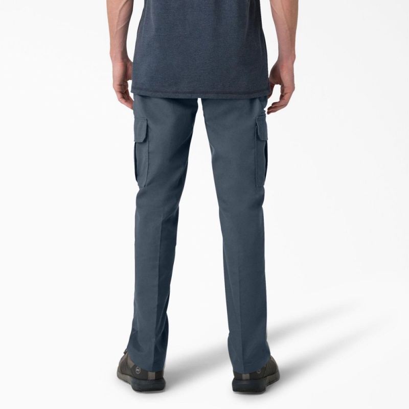 Blue Dickies FLEX Regular Fit Men's Cargo Pants | 185-FPNMQV