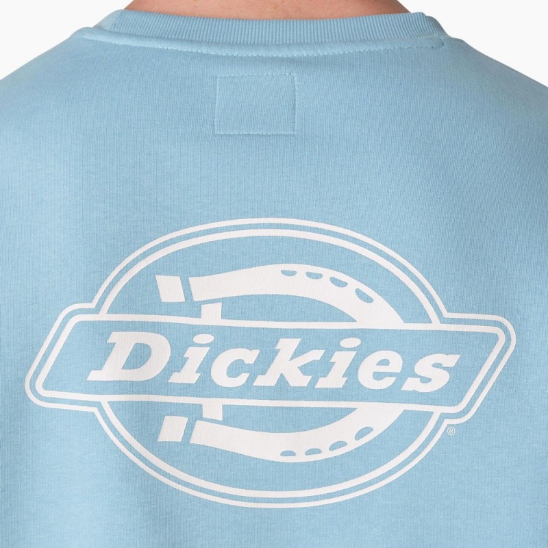 Blue Dickies Holtville Men's Sweatshirt | 781-MXRHBC