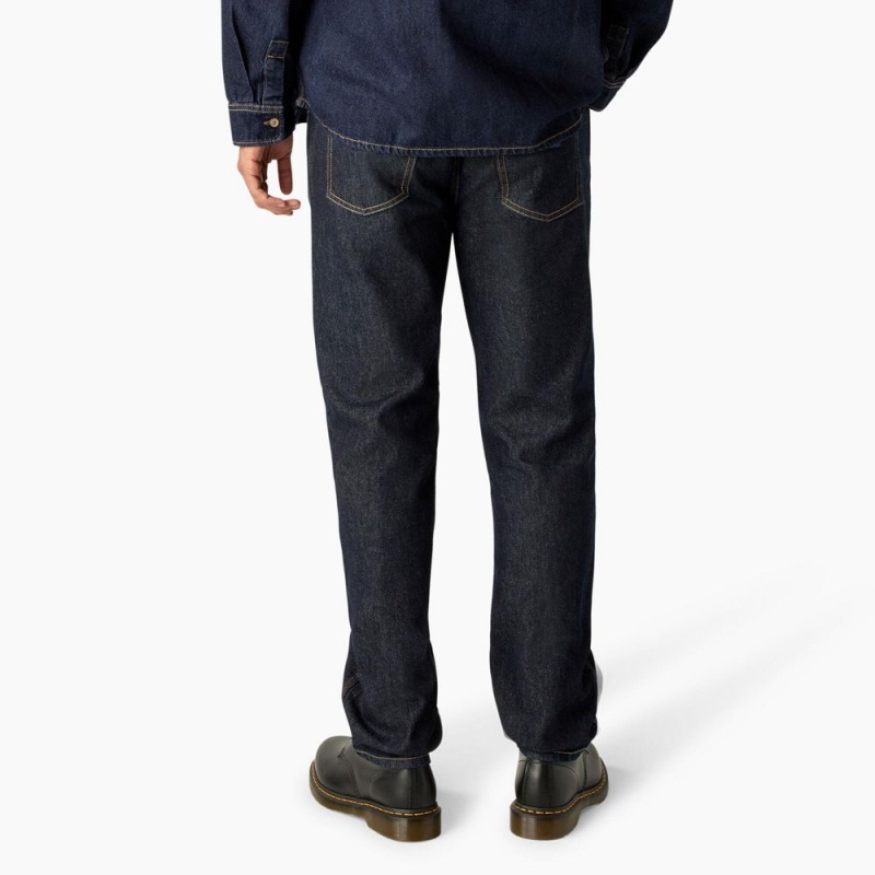 Blue Dickies Houston Relaxed Fit Men's Jeans | 450-UCPLAQ