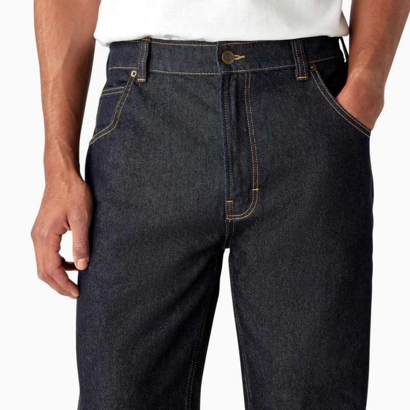 Blue Dickies Houston Relaxed Fit Men's Jeans | 450-UCPLAQ