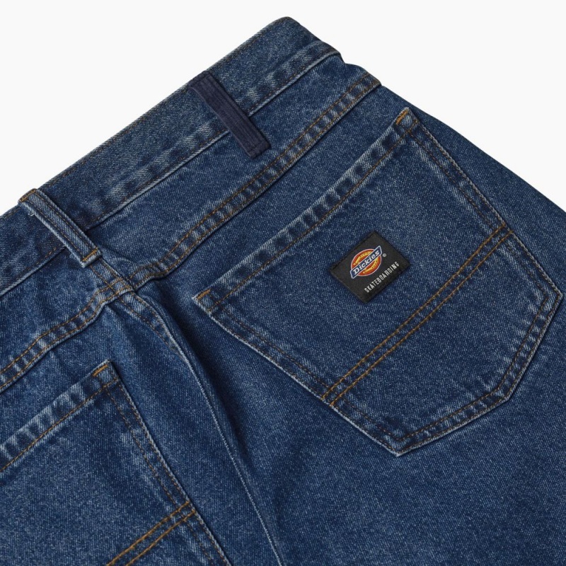 Blue Dickies Jake Hayes Relaxed Fit Men's Jeans | 284-ZRCPMT