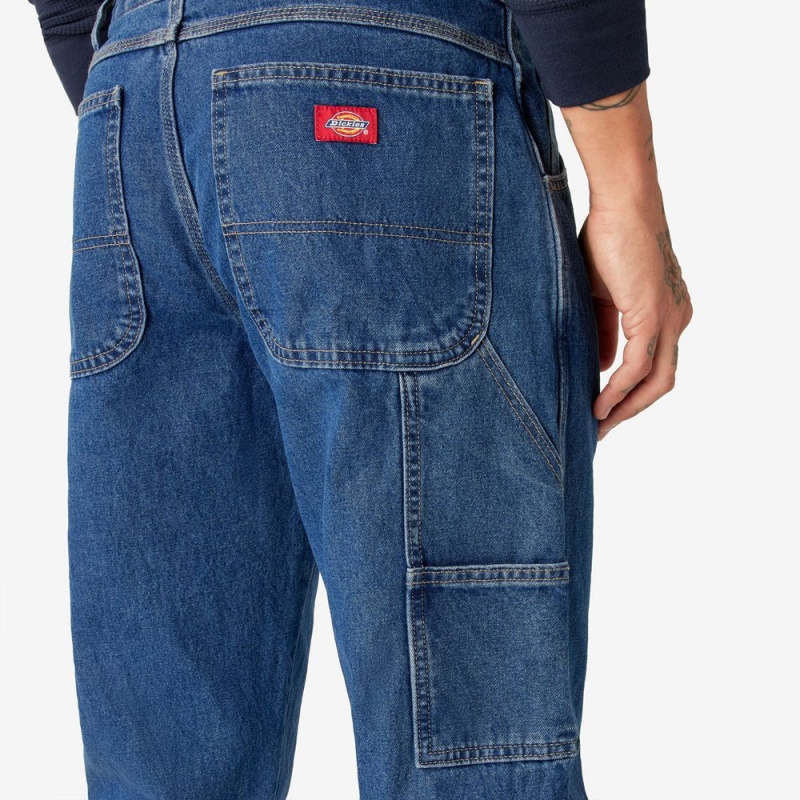 Blue Dickies Relaxed Fit Carpenter Men's Jeans | 802-EYHDKO