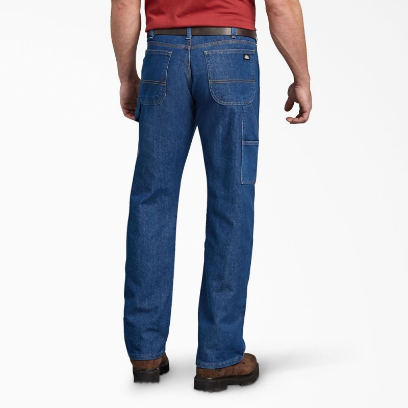 Blue Dickies Relaxed Fit Carpenter Men's Jeans | 538-YVZNWH