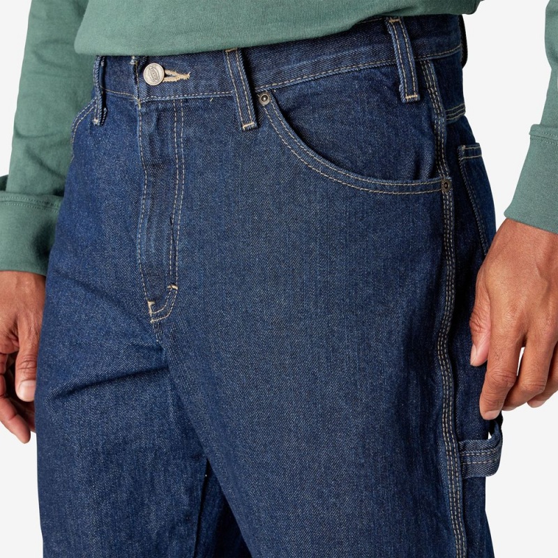 Blue Dickies Relaxed Fit Heavyweight Carpenter Men's Jeans | 984-XRWSJM