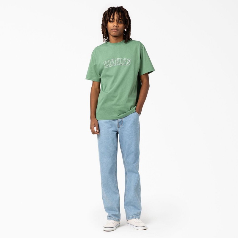 Blue Dickies Thomasville Loose Fit Men's Jeans | 751-JDIPMV