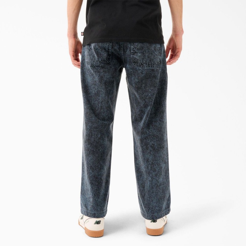 Blue Dickies Tom Knox Loose Fit Men's Jeans | 230-ONJWQT