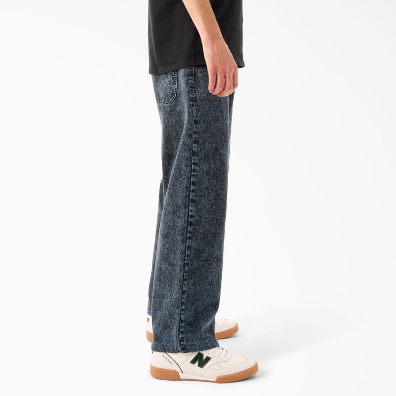 Blue Dickies Tom Knox Loose Fit Men's Jeans | 230-ONJWQT