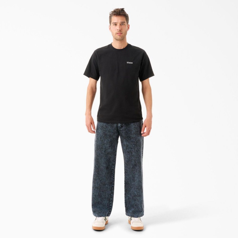 Blue Dickies Tom Knox Loose Fit Men's Jeans | 230-ONJWQT