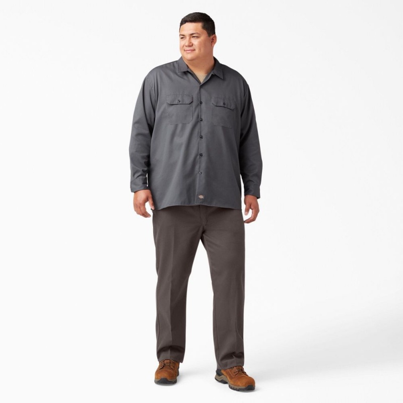 Brown Dickies 874® FLEX Men's Work Pants | 486-VIKZFS