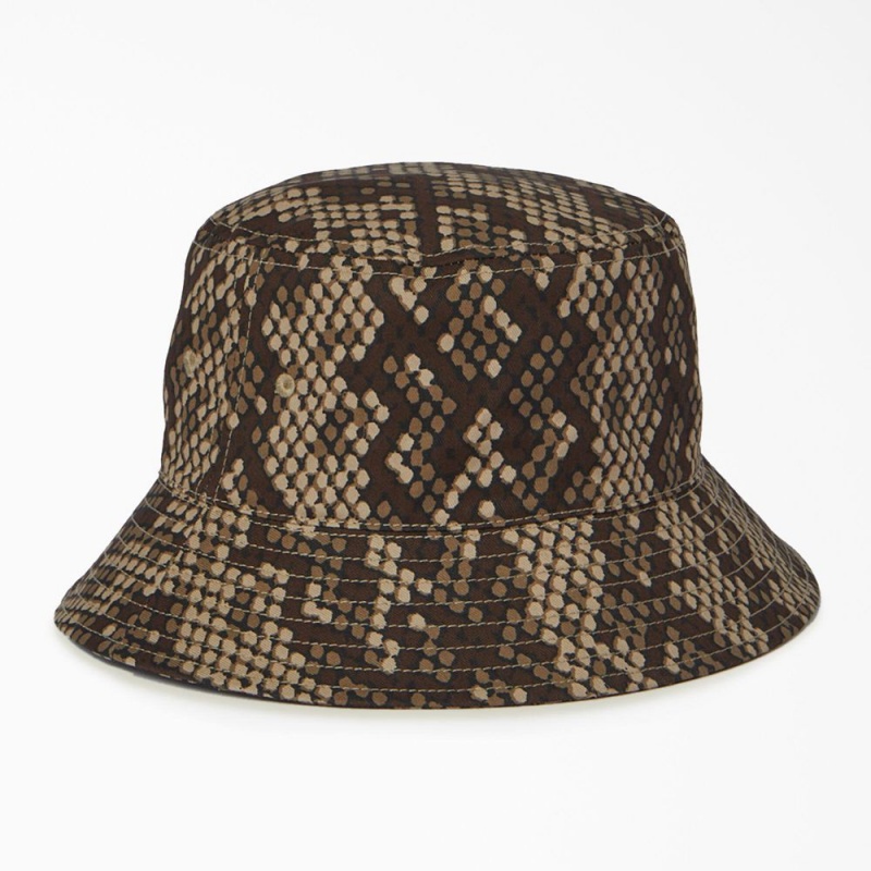 Brown Dickies Camden Bucket Men's Hat | 687-HWLORB