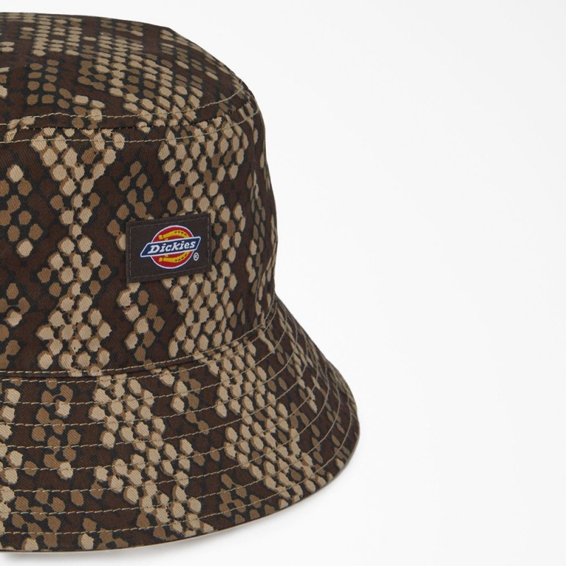 Brown Dickies Camden Bucket Men's Hat | 687-HWLORB