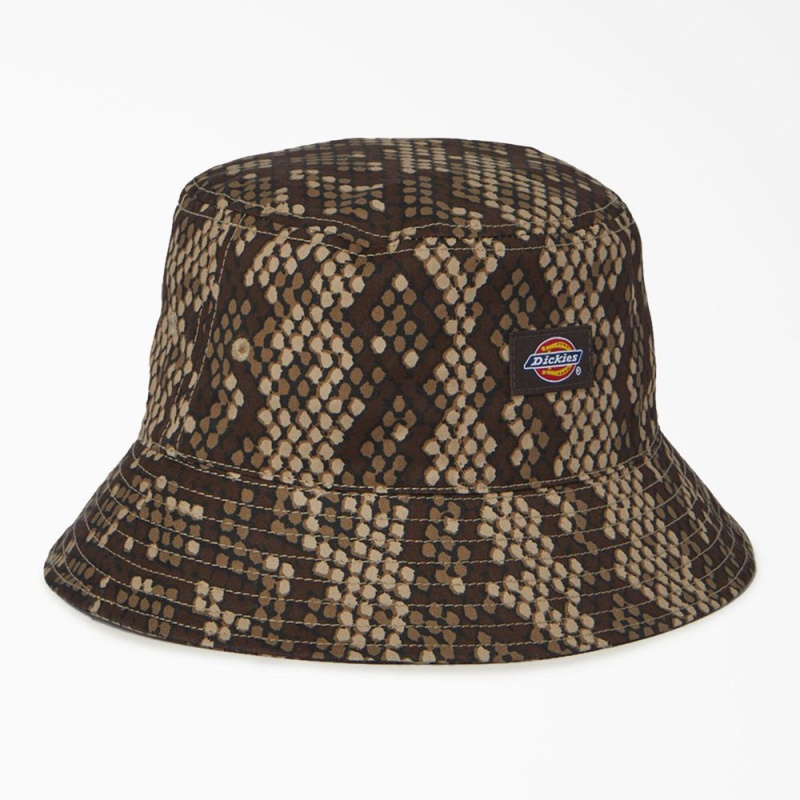 Brown Dickies Camden Bucket Men\'s Hat | 687-HWLORB