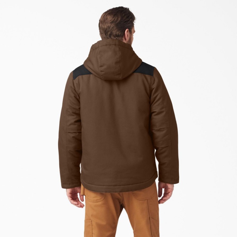 Brown Dickies DuraTech Renegade FLEX Duck Men's Jacket | 786-UPLEYV