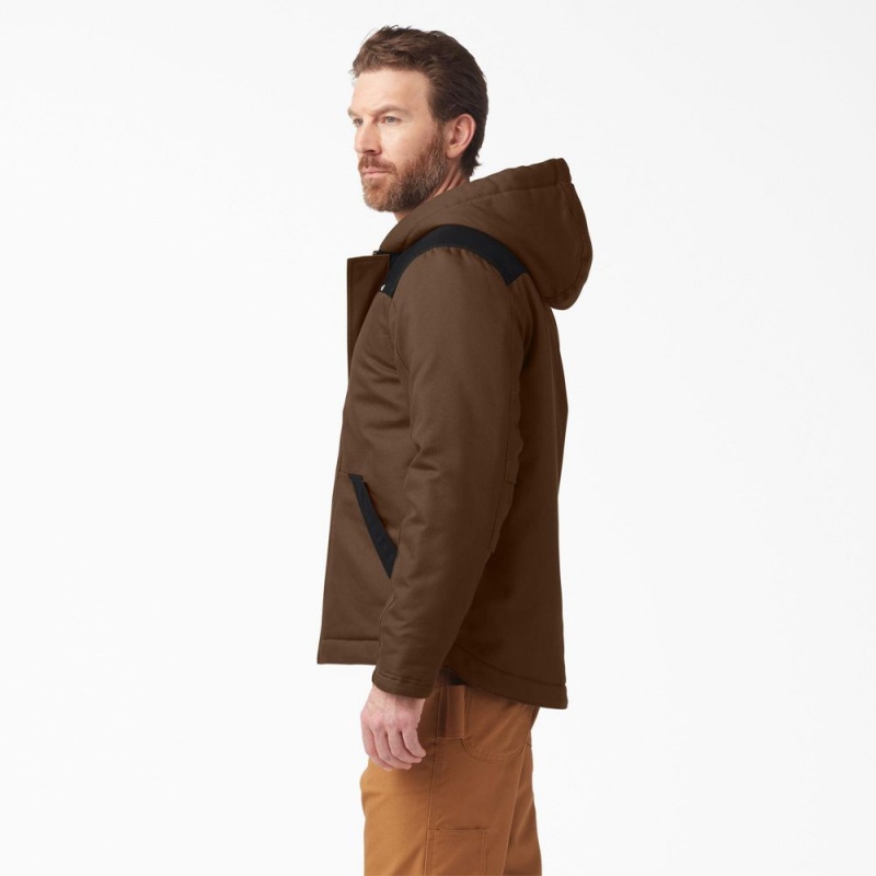 Brown Dickies DuraTech Renegade FLEX Duck Men's Jacket | 786-UPLEYV