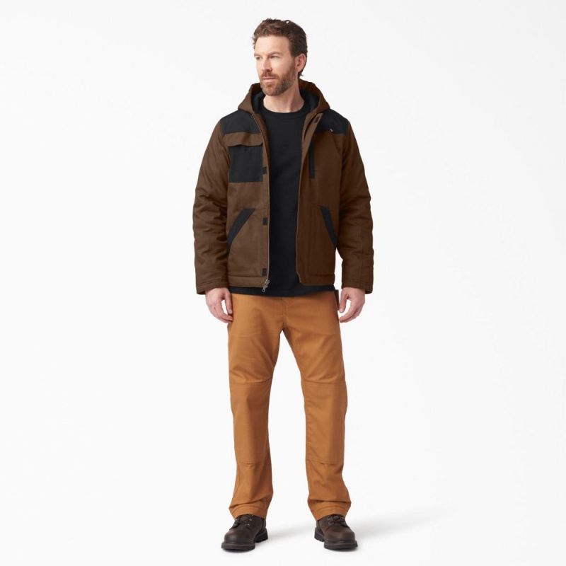 Brown Dickies DuraTech Renegade FLEX Duck Men's Jacket | 786-UPLEYV