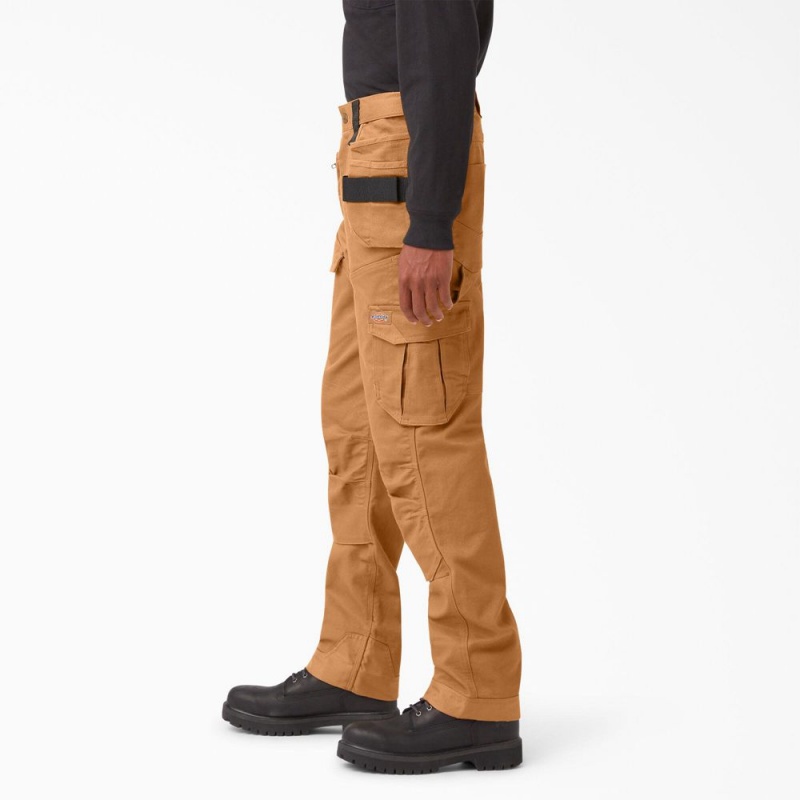 Brown Dickies FLEX Temp-iQ 365 Regular Fit Duck Men's Pants | 342-VGAZLO