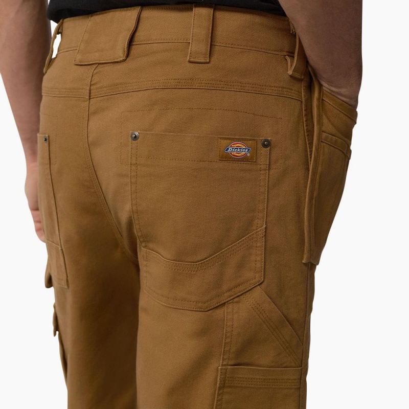 Brown Dickies FLEX Temp-iQ® 365 Regular Fit Tech Duck Men's Shorts | 639-FOXWTS