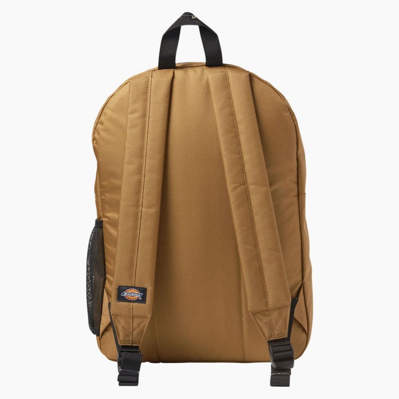 Brown Dickies Logo Kids' Backpack | 865-GOHQAX