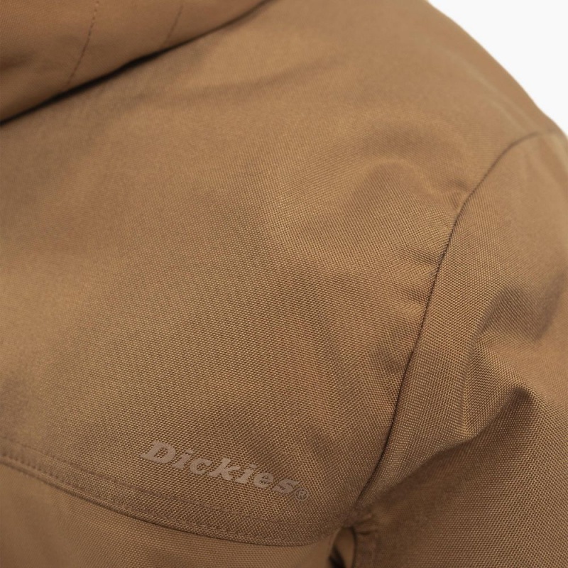 Brown Dickies Performance Workwear Insulated Men's Jacket | 268-QTKUBM