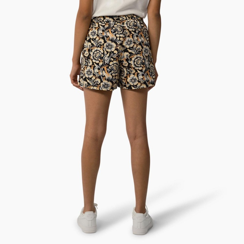 Brown Dickies Roseburg Women's Shorts | 926-VSFWZU